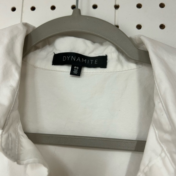 Dynamite Puff Sleeve Shirt Mini Dress - Picture 2 of 5